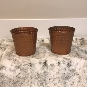 Set of Copper Planters Plant Holders
